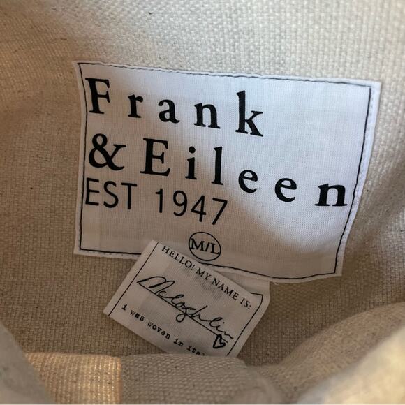 NWT New Frank & Eileen Mcloghlin Utility Shacket in Natural Size M/L - Picture 6 of 10